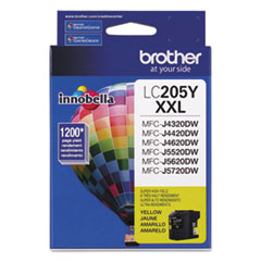 Brother LC205Y Innobella Super High-Yield Ink, 1200 Page-Yield, Yellow
