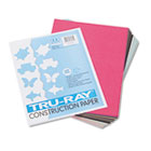 Pacon Tru-Ray Construction Paper, 76lb, 9 x 12, Assorted Standard Colors, 50/Pack