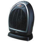 Alera Digital Fan-Forced Oscillating Heater, 1500W, 9 1/4" x 7" x 11 3/4", Black