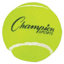 Champion Sports Champion Sport TB3 Tennis Balls- 2 1/2&'&' Diameter- Rubber- Yellow- 3/Pack
