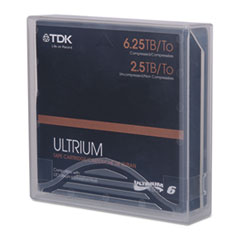 COU 1/2" Ultrium LTO-6 Cartridge, 2538 ft, 2.5TB Native/6.25TB Compressed