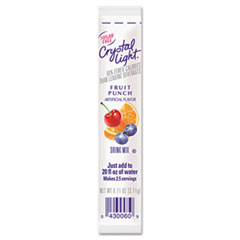 Crystal Light On the Go, Fruit Punch, .11 oz Packets, 30/Box