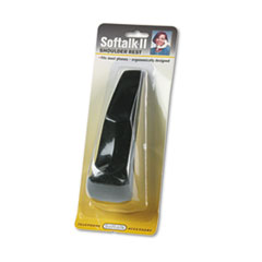 Softalk II Telephone Shoulder Rest, 2W x 6-3/4D x 2-1/2L, Black