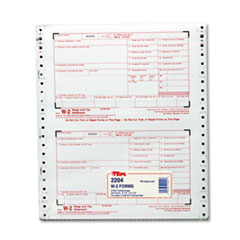 TOPS W-2 Tax Form, 4-Part Carbonless, 24 Forms