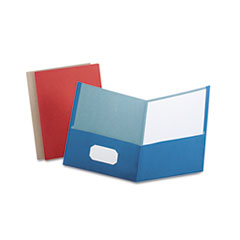 Earthwise by Oxford Earthwise 100% Recycled Paper Twin-Pocket Portfolio, Assorted Colors,