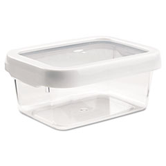 OXO Good Grips LockTop Container, Small Rectangle, 3.8 cup, White/Clear