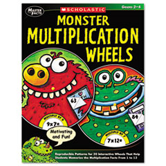 Scholastic Monster Multiplication Wheels, Grades 2-4, 64 Pages