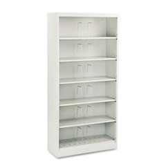 HON 600 Series Open Shelving, 6-Shelf, Steel, Letter, 36w x 13-3/4d x 75-7