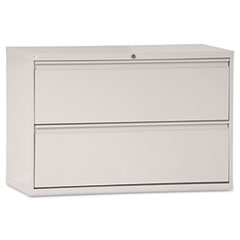 Alera Two-Drawer Lateral File Cabinet, 42w x 19-1/4d x 29h, Light Gray
