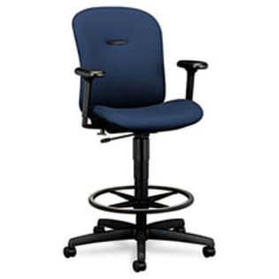 hon mirus series swivel task stool mariner fabric upholstery