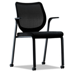 HON Nucleus Multipurpose Chair, Black ilira-stretch M4 Back, Black Seat, B