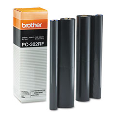 Brother PC302RF Thermal Ribbon Refill Rolls, 2/Box