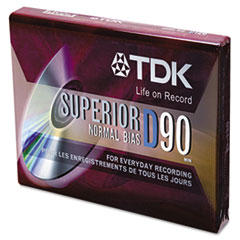 TDK Standard Size Audio Cassette, Normal Bias, 90 Minutes (45 x 2)