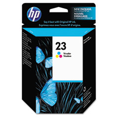 HP C1823D (HP 23) Ink Cartridge, 620 Page-Yield, Tri-Color