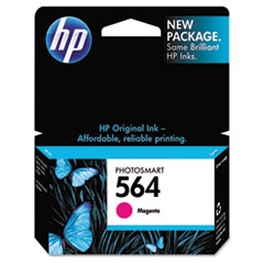 HP CB319WN (HP 564) Ink Cartridge, 300 Page-Yield, Magenta