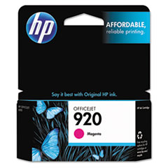 HP CH635AN (HP-920) Ink Cartridge, 300 Page-Yield, Magenta