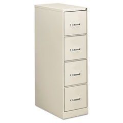 OIF Four-Drawer Economy Vertical File, 15w x 26-1/2d x 52h, Light Gray