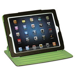 Buxton Faux Leather Swivel iPad2 Case, Brown, Green Felt Interior