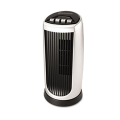 MotivationUSA * Personal Space Mini Tower Fan, Two Speed, Charcoal