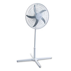 MotivationUSA * 20" Three-Speed Adjustable Oscillating Power Stand Fan, Metal/Plastic,