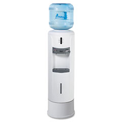 MotivationUSA * Hot and Cold Water Dispenser, 12 3/4dia. x 39h, Ivory White