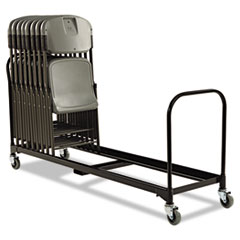 MotivationUSA * 6' Folding Chair Cart, 25-Chair Capacity, Black