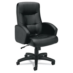 MotivationUSA * VL121 Executive High-Back Chair, Black Vinyl