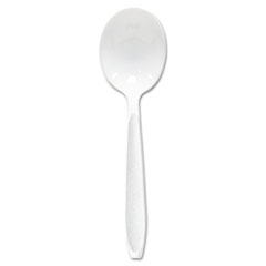 MotivationUSA * Impress Heavyweight Full-Length Polystyrene Cutlery, Soup Spoon, White