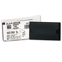 MotivationUSA * Slap-Stick Magnetic Label Holders, Side Load, 4-1/4 x 2-1/2, Black, 10