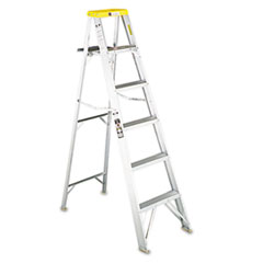 MotivationUSA * #428 Eight-Foot Folding Aluminum Step Ladder, Green