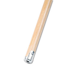 MotivationUSA * Lie-Flat Screw-In Mop Handle, Lacquered Wood, 1 1/8 dia. x 60L, Natura