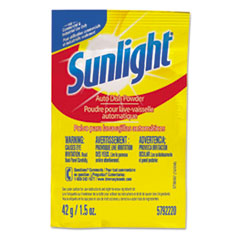 Sunlight Auto Dish Powder, 1.5 oz Single Dose Pouches, 100/Carton