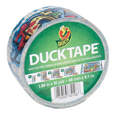 Duck Colored Duct Tape, 1.88" x 10 yds, 3" Core, Graffiti