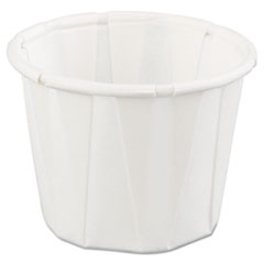 GENPAK Paper Portion Cups, 3/4oz, White, 250/Bag