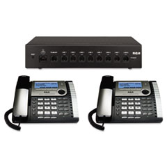 MotivationUSA * 25800 Eight-Line Corded Office Phone System, Router and 2 Corded Base Stations
