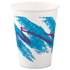 COU ** Jazz Hot Paper Cups, 12oz, Polycoated, Jazz Design, 50/Bag