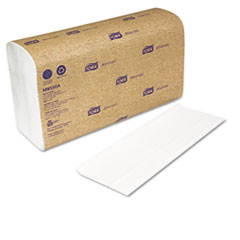 Tork Multi-Fold Towel, White, 9 1/2 x 9 1/8, 1-Ply, 250/Pack, 16 Packs/Carton