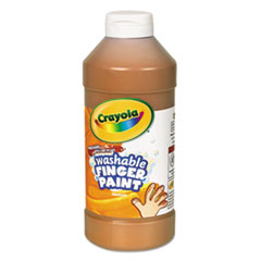 Crayola Washable Fingerpaint, Brown, 16 oz