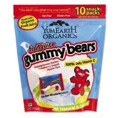 Yumearth Organics Gummy Bears, 9 oz, Assorted Flavors