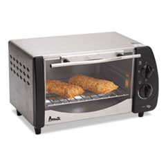 Avanti Toaster Oven, 9 Liter Capacity, Stainless Steel/Black