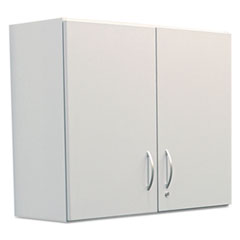 COU - Hospitality Wall Cabinet, Two Doors, 36w x 14d x 30h, Gray
