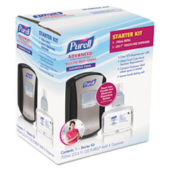COU ** LTX-7 Advanced Instant Hand Sanitizer Kit, 700mL, Touch-Free, Chrome/Black