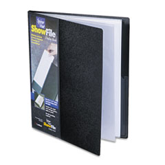 COU ** SpineVue ShowFile Display Book w/Wrap Pocket, 12 Letter-Size Sleeves,