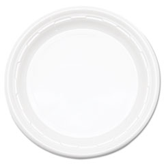 COU ** Famous Service Plastic Dinnerware, Plate, 6" Diameter, White, 125/Pack