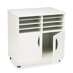 COU ** Laminate Machine Stand w/Sorter Compartments, 28w x 19-3/4d x 30-1/2h,