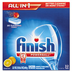 COU ** Powerball Dishwasher Tabs, Orange Scent, 32/Box
