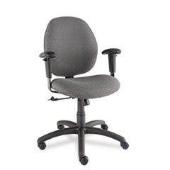 COU ** Graham Pneumatic Ergo-Tilter Swivel/Tilt Chair, Graphite Fabric