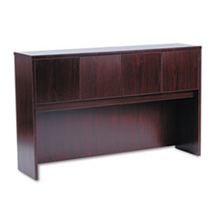 COU ** Laminate Hutch With Four Doors, 60w x 14-5/8d x 37-1/8h, Mahogany