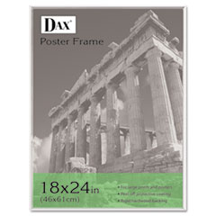 COU ** U-Channel Poster Frame, Contemporary w/Plexiglas Window, 18 x 24, Clea