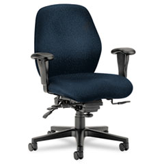 COU ** 7800 Series High-Performance Mid-Back Task Chair, Tectonic Mariner